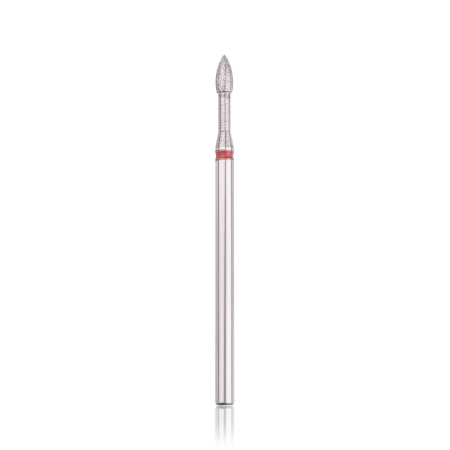Head the beauty tools - Capat freza Diamant, HEAD, cilindru ascutit, rosu, L-5,0 mm, Ø2,3 mm