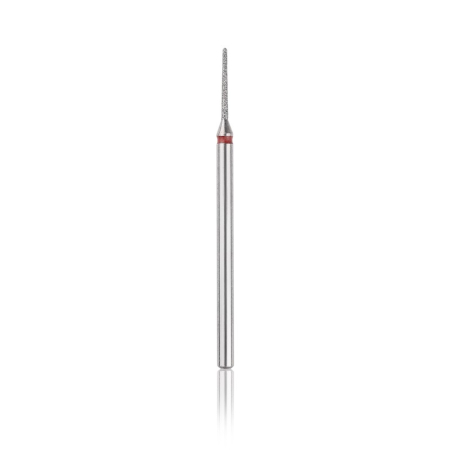 Head the beauty tools - Capat freza Diamant, HEAD, con rotunjit, rosu, L-10,0 mm, Ø1,0 mm