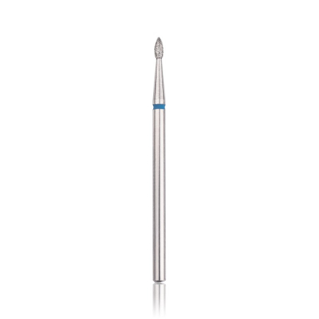 Head the beauty tools - Capat freza Diamant, HEAD, flacara, albastru, L-4,0 mm, Ø1,6 mm