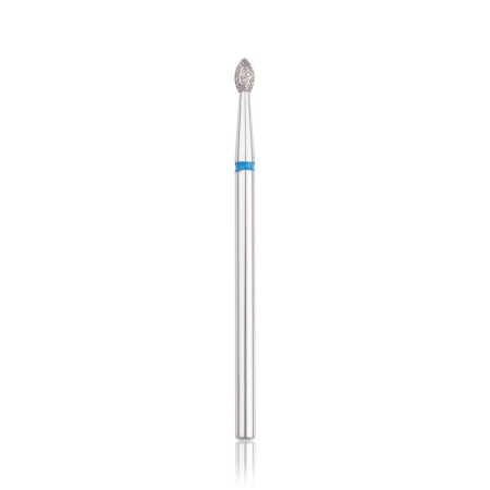 Head the beauty tools - Capat freza Diamant, HEAD, flacara, albastru, L-4,0 mm, Ø2,3 mm