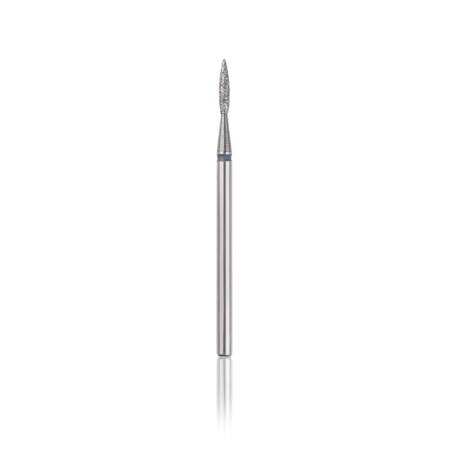 Head the beauty tools - Capat freza Diamant, HEAD, flacara ascutita, albastru, L-8,0 mm, Ø1,6 mm