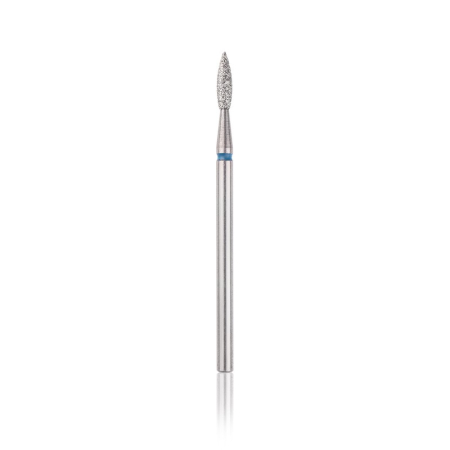 Head the beauty tools - Capat freza Diamant, HEAD, flacara ascutita, albastru, L-8,0 mm, Ø2,1 mm