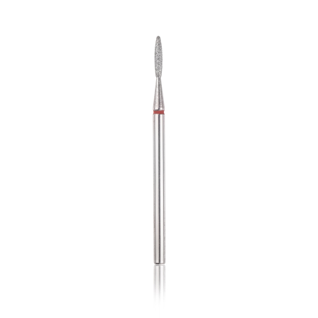 Head the beauty tools - Capat freza Diamant, HEAD, flacara ascutita, rosu, L-8,0 mm, Ø1,6 mm