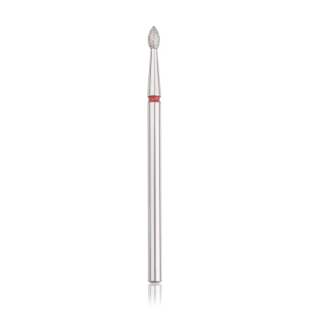 Head the beauty tools - Capat freza Diamant, HEAD, flacara, rosu, L-4,0 mm, Ø2,1 mm
