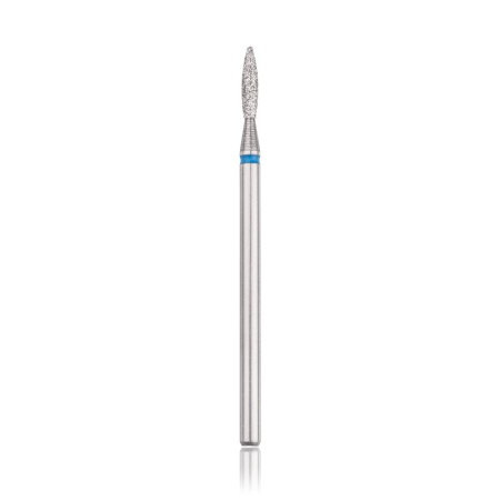 Head the beauty tools - Capat freza Diamant, HEAD, flacara rotunjita, albastru, L-8,0 mm, Ø1,8 mm