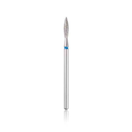 Head the beauty tools - Capat freza Diamant, HEAD, flacara rotunjita, albastru, L-8,0 mm, Ø2,3 mm