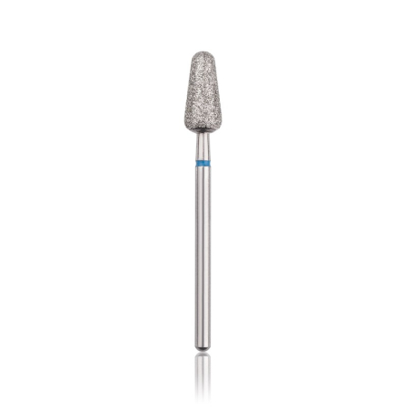 Head the beauty tools - Capat freza Diamant, HEAD, picatura rotunda, albastru, L-12,0 mm, Ø5,5 mm