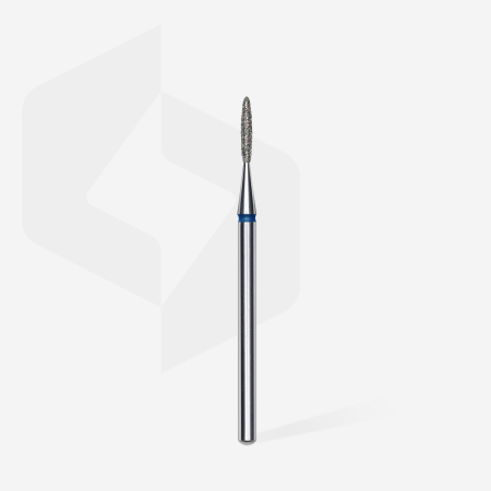 Capete de freză STALEKS - Capăt diamantat STALEKS FA10B014/8, flacără albastră, Ø1,4 mm
