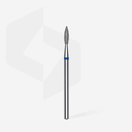 Freze diamantate STALEKS - Capăt freză diamant STALEKS FA11B021/8, flacără ascuțită albastră