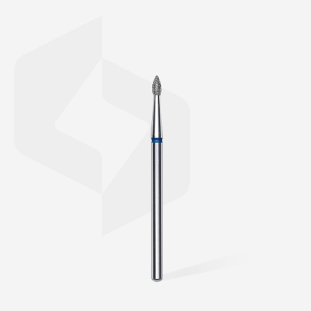 Capete de freză STALEKS - Capăt diamantat STALEKS FA60B018/4, mugure ascuțit albastru, Ø1,8 mm