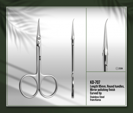 Forfecute - Forfecuta profesionala pentru cuticule cu vârf extra-curbat Nghia, KD-707