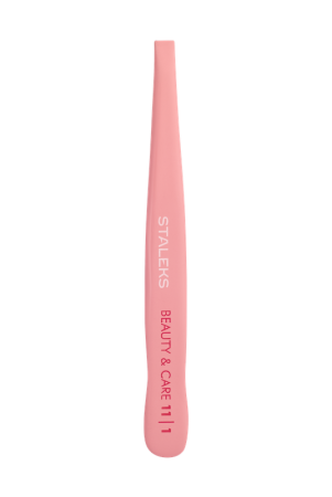 Penseta pentru sprancene roz STALEKS BEAUTY & CARE TBC-11/1 [1]