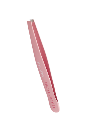 Pensete - Penseta pentru sprancene roz STALEKS BEAUTY & CARE TBC-11/1