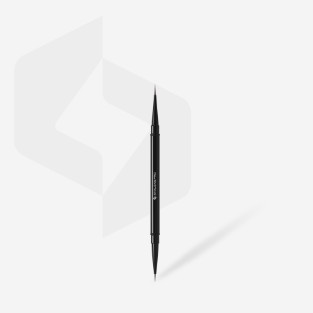 Pensule manichiură profesionale - Pensulă dublă liner STALEKS PRO EXPERT 01/03, 7 mm / 10 mm