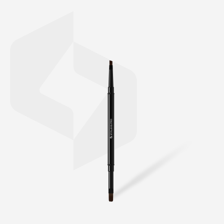 Pensule manichiură profesionale - Pensulă dublă pentru gel STALEKS PRO EXPERT 06/10, 11 mm / 7 mm
