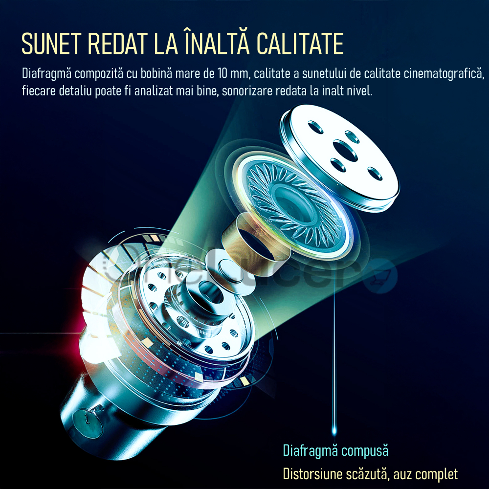 Casti Wireless OneLucero® Model Gaming G001| Functii BT 5.1, Izolarea Zgomotului Exterior, Impermeabile, Microfon|Baterie Carcasa 500 mAH, Casti 55 mAH,Incarcare 1,5 h, Autonomie >5 h Garantie 24 Luni [7]