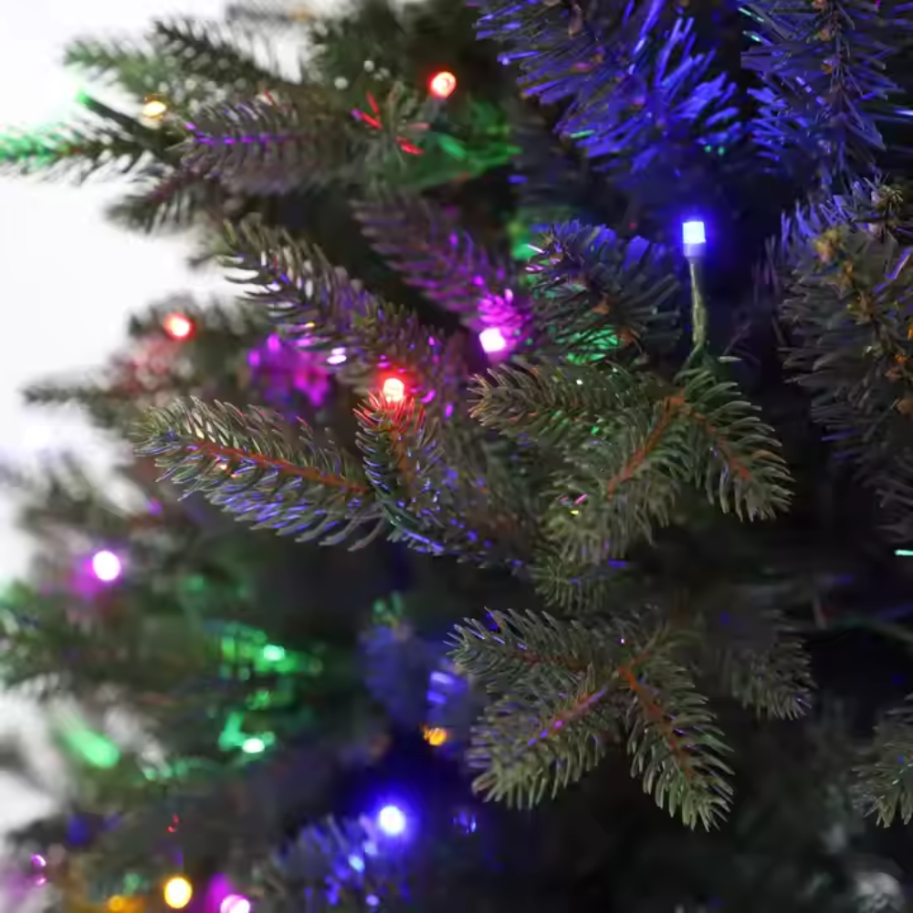 ​​Instalatie 300 Led 25 Metri Fir Negru Bec Diamant Mic Multicolor| 8 Jocuri, Lumina Calda Exterior [2]