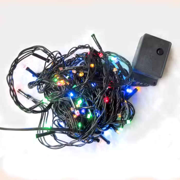 Instalație 300 LED – 25 Metri, Fir Negru, Bec Multicolor cu Muzica si Jocuri de Lumini [4]