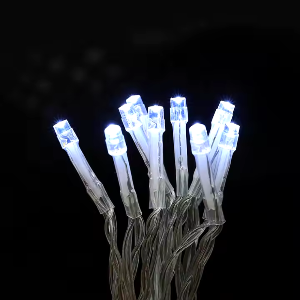 ​​Instalatie Exterior 160 Leduri| Lungime 20m Fir Alb Bec v8 Lumina alb Rece [4]