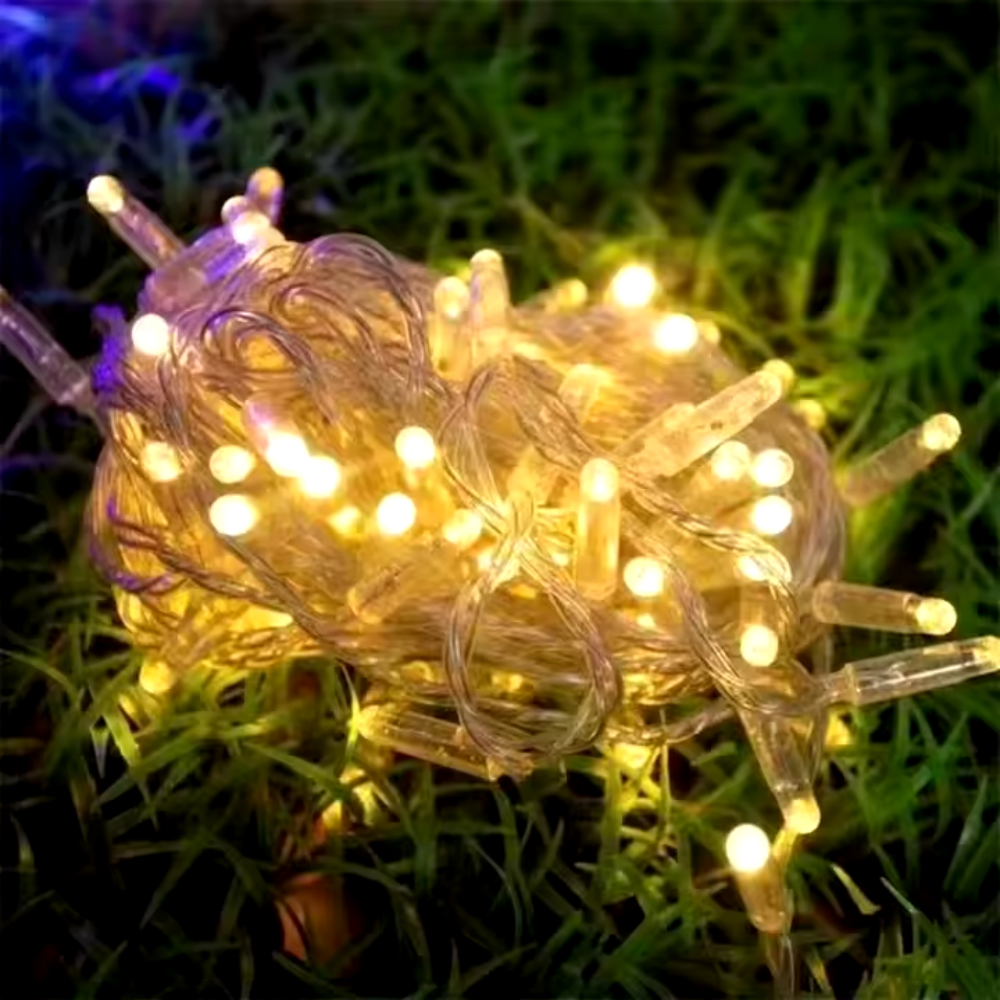 ​​Instalatie Exterior 160 Leduri |Lungime 20m ,Fir Alb, Bec v8| Lumina Alba Calda [4]