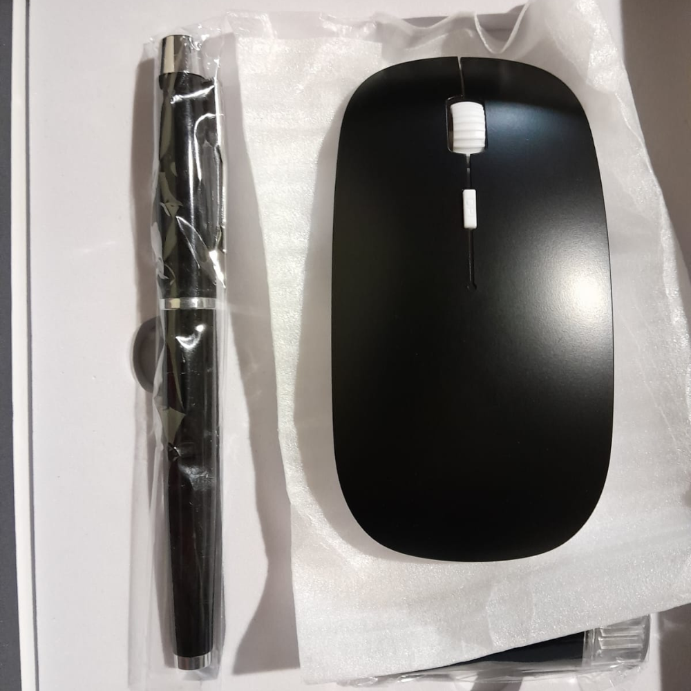 Mouse Wireless, Rezolutie 1000dpi, Senzor 1200dpi, Interfata Receiver 2,4Ghz| Setul Include Stick USB 8 GB + un Pix Metalic| Negru [3]