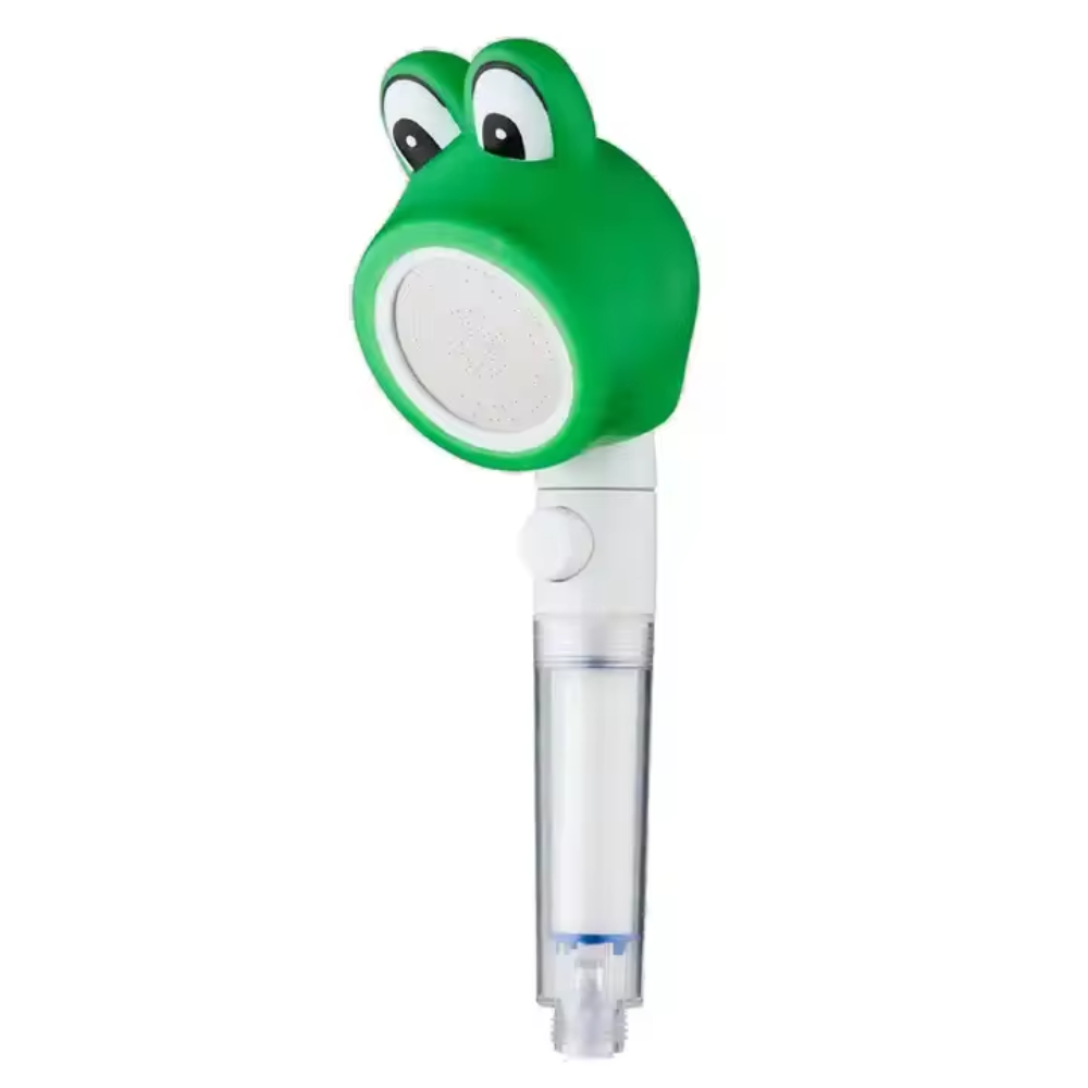 Para de Dus Carton Style Echipata cu Buton On/Off Pentru Economie de apa |Model Broscuta, ABS, Verde [1]