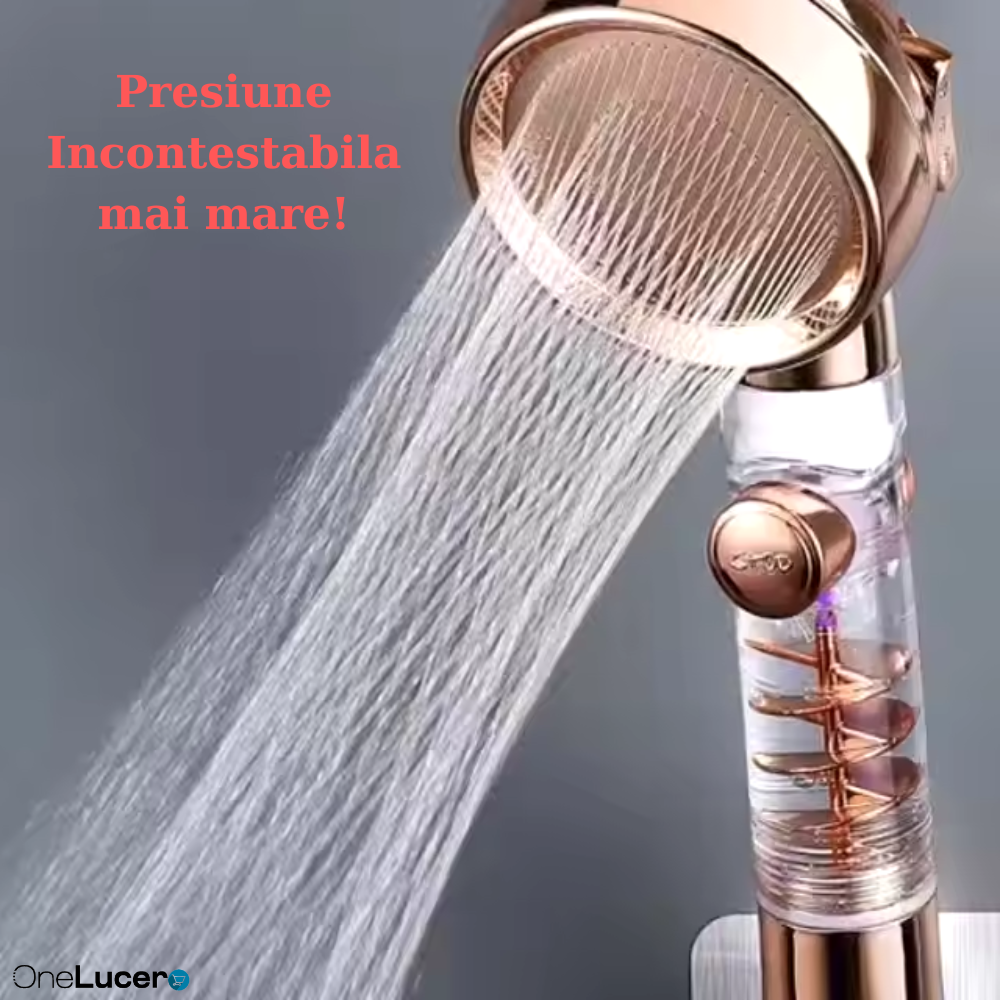 Para de Dus Inteligenta |Filtru Ionic, Trei Moduri ale Jetului si Buton ON/OFF Pentru Economisirea Apei, Functie Turbo, Creste Presiunea Apei|ABS, Maro [5]