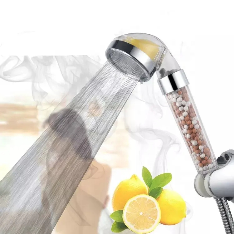 Rezerva de Vitamina C|Multiple Beneficii Pentru Corp, Par si Piele, Elimina Clorul, Compatibila cu Para de Dus OneLucero®|Carbon Activ, Galben [4]