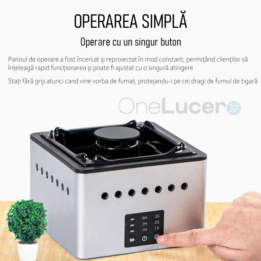 Scrumiera electrica  cu filtru purificare aer [6]