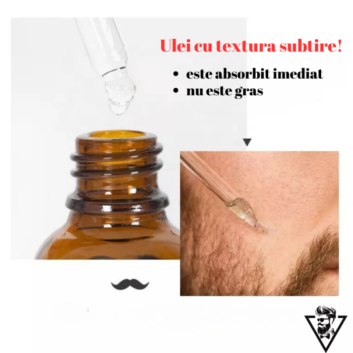 Set Premium  Pentru Ingrijirea si Stimularea Cresterii Barbii, Ser Stimulator si Dermaroller 0.5 MM | Ingrediente Naturale, Ambalare Tip Cadou [5]