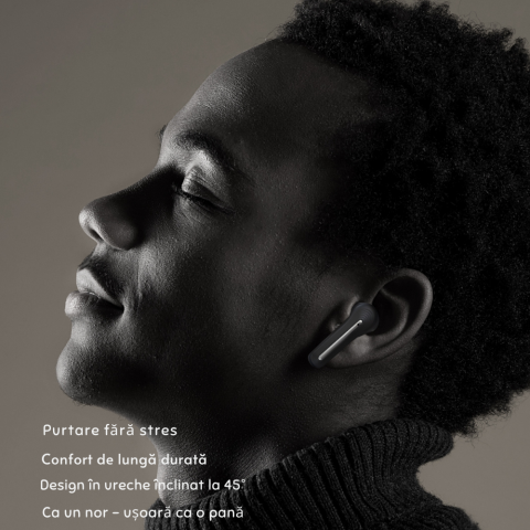 Casti Wireless Model VR06, Carcasa Ecran LCD Full HD 1.9 Inch cu 10 Functii Diferite|BT 5.3, Sunet 360° Stereo HD, Functii ANC si ENC , Difuzor 14mm, Tehnologie 6 Core| Baterie 24h Long Life, Negru [5]