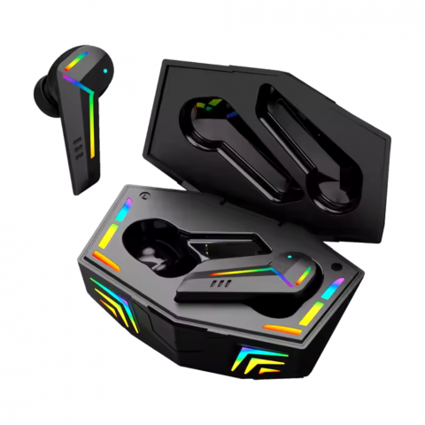 Casti wireless - Casti Wireless OneLucero® Model Gaming G001| Functii BT 5.1, Izolarea Zgomotului Exterior, Impermeabile, Microfon|Baterie Carcasa 500 mAH, Casti 55 mAH,Incarcare 1,5 h, Autonomie >5 h Garantie 24 Luni