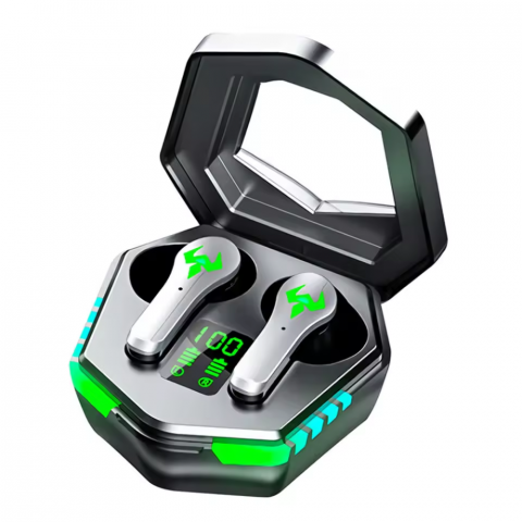 Casti Wireless OneLucero® Model Gaming N35|Calitate Sunet Stereo 9D, Functii BT 5.2, Touch Control, Izolarea Zgomotului Exterior, Impermeabile, Lumini RGB Autonomie Extinsa [2]