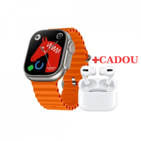Wearables & gadgeturi - Ceas Inteligent SmartWatch 2.22 inch, +Cadou Casti WIFI + Extra curea, Apel Bluetooth, Incarcator Wireless, metal, Notificari Apel si Retele Sociale, Oximetru, Ritm Cardiac, Termometru, Monitorizare