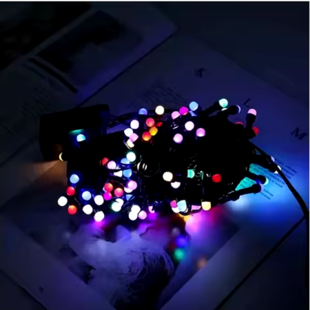 Instalație 300 LED – 25 Metri, Fir Negru, Bec Multicolor cu Muzica si Jocuri de Lumini [4]