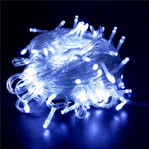 ​​Instalatie Exterior 160 Leduri| Lungime 20m Fir Alb Bec v8 Lumina alb Rece [2]