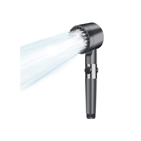 Sanitare - Para de Duș Premium OneLucero® TurboPressure – Filtrare Ionică, Jet de Mare Presiune, 3 Moduri de Pulverizare & Buton Stop Instant (Inox & ABS Rezistent)