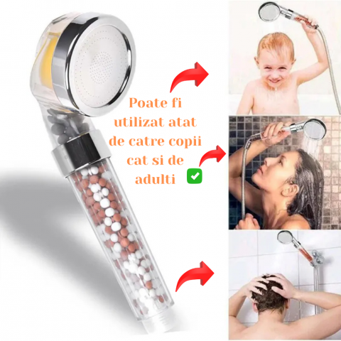 para de dus premium cu vitamina c, filtru ionic, si 4 rezerve de aroma [5]