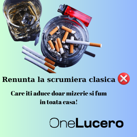 Scrumiera electrica  cu filtru purificare aer [5]