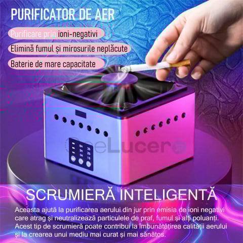 Scrumiera electrica  cu filtru purificare aer [1]