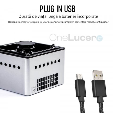 Scrumiera electrica  cu filtru purificare aer [6]