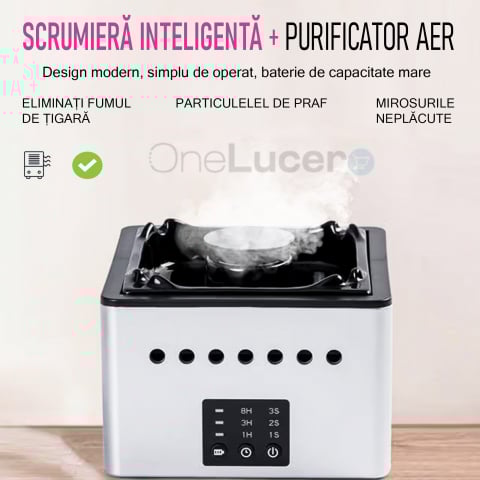 Scrumiera electrica  cu filtru purificare aer [2]
