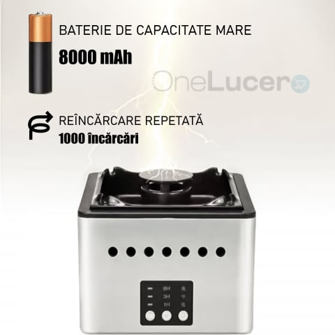 Scrumiera electrica  cu filtru purificare aer [7]