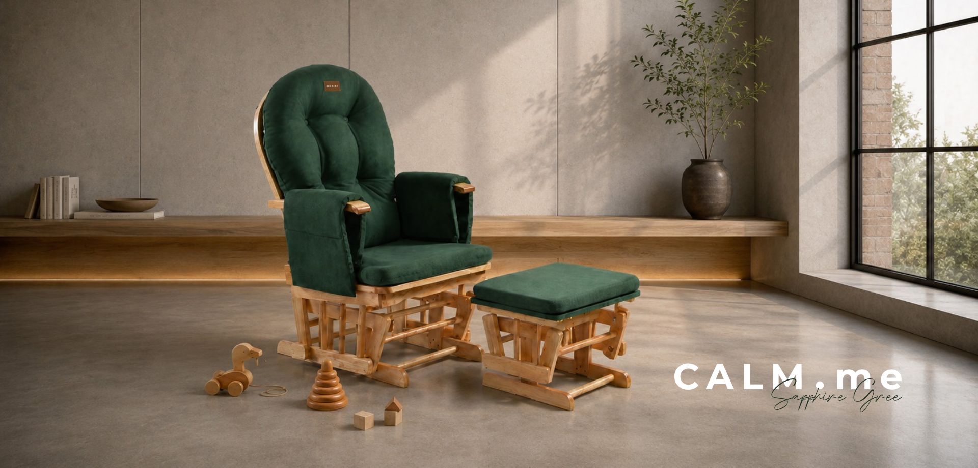 Fotoliu CAlm me sapphire green