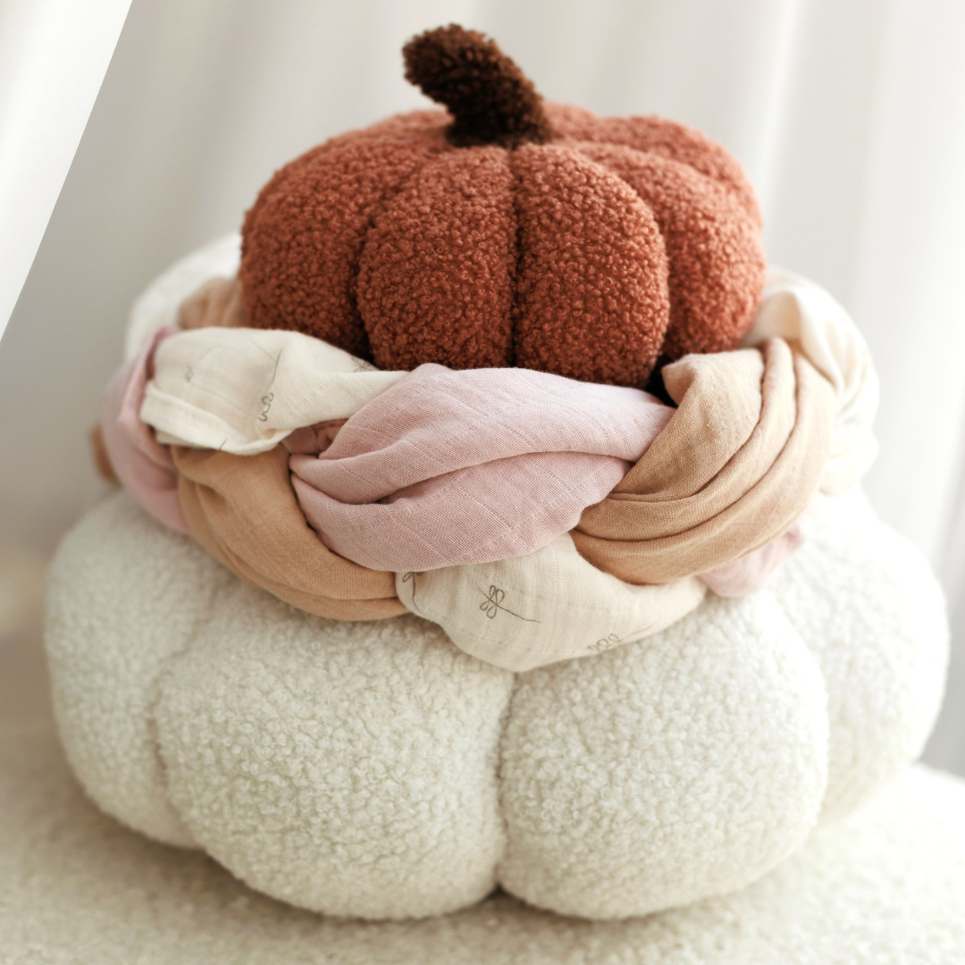 Muselina multifunctionala din bumbac 100% organic, HUG.me, Pure Bloom, x3 bucati, 60 x 60 cm, certificata GOTS [9]