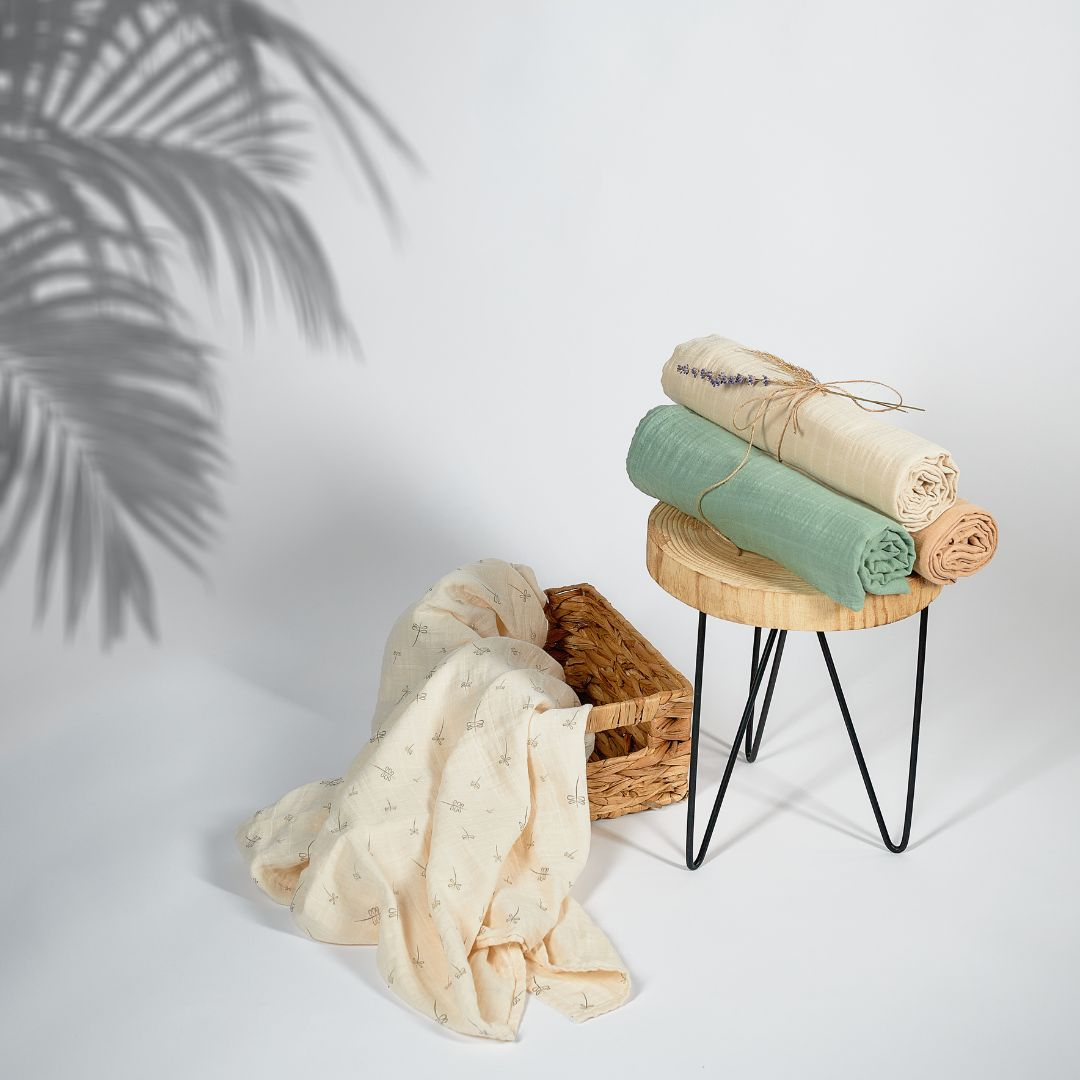 Muselina multifunctionala din bumbac 100% organic, SNUGGLE.me, Pure Life, x1 bucata, 120 x 120 cm, certificata GOTS [6]