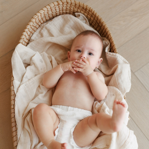 Muselina multifunctionala din bumbac 100% organic, SNUGGLE.me, Pure Life, x1 bucata, 120 x 120 cm, certificata GOTS [13]