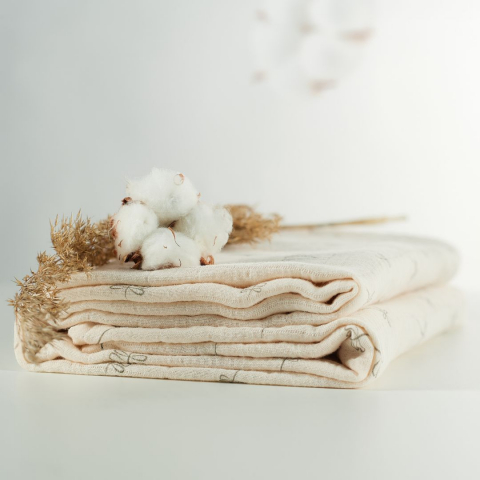 Muselina multifunctionala din bumbac 100% organic, SNUGGLE.me, Pure Life, x1 bucata, 120 x 120 cm, certificata GOTS [6]