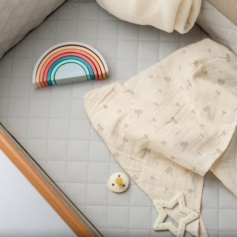 DREAM.me co-sleeper crib, Misty Taupe [9]