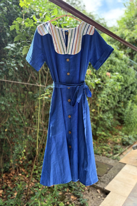 Sunflower Dress Cobalt Blue [2]